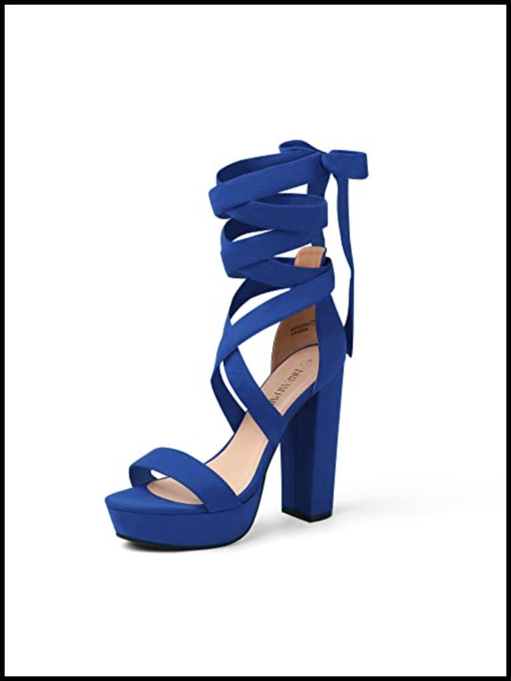 Women's Platform High Heels Ankle Strap Sandals Chunky Open Toe Pumps